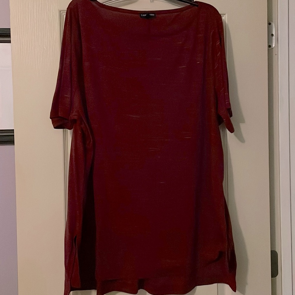 Lane Bryant Burgundy Blouse sz 22/24 Never Worn